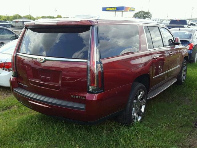 1GYS3HKJ6GR340418 - 2016 CADILLAC ESCALADE BURGUNDY photo 4