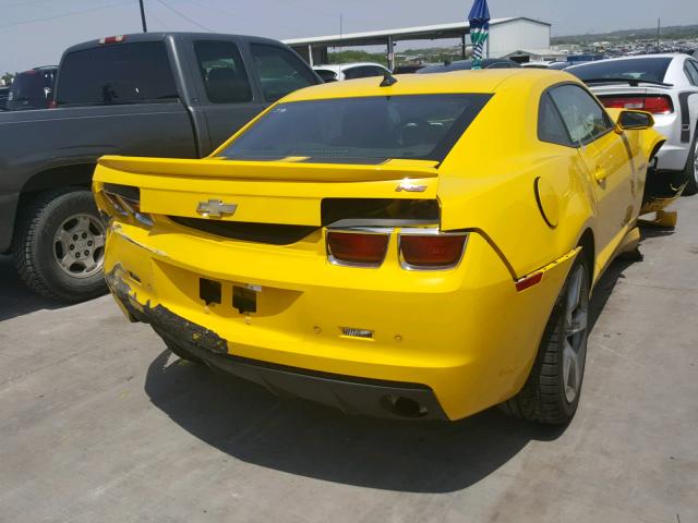 2G1FB1ED3B9116400 - 2011 CHEVROLET CAMARO LT YELLOW photo 4