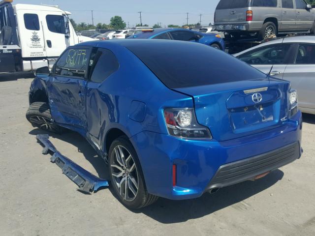 JTKJF5C75FJ010821 - 2015 TOYOTA SCION TC BLUE photo 3