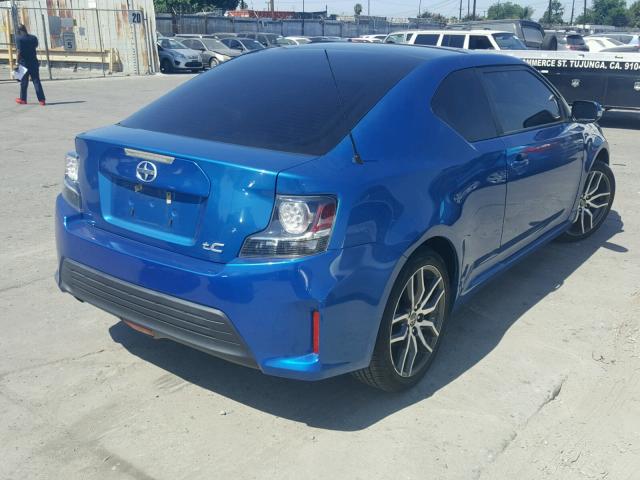 JTKJF5C75FJ010821 - 2015 TOYOTA SCION TC 蓝色 照片 4