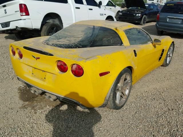 1G1YY26E465118714 - 2006 CHEVROLET CORVETTE Z YELLOW photo 4