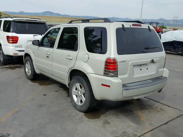 4M2CU39H57KJ07064 - 2007 MERCURY MARINER HE BEIGE photo 3