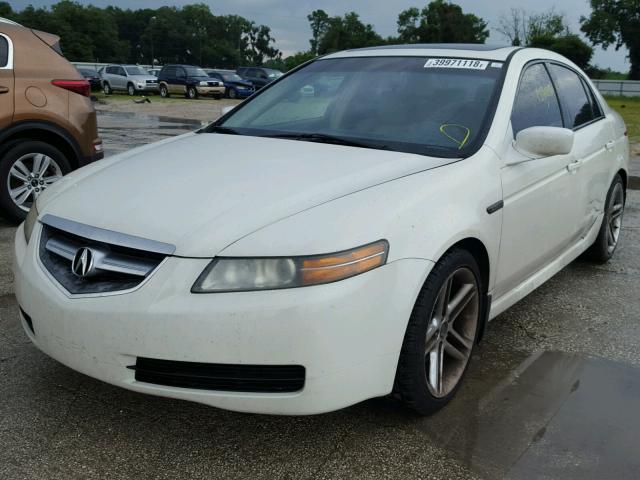 19UUA66225A081385 - 2005 ACURA TL WHITE photo 2