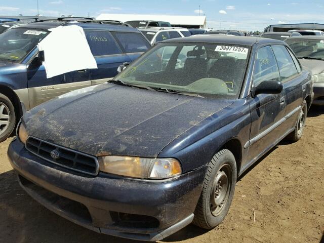 4S3BD4350W7202512 - 1998 SUBARU LEGACY L BLUE photo 2