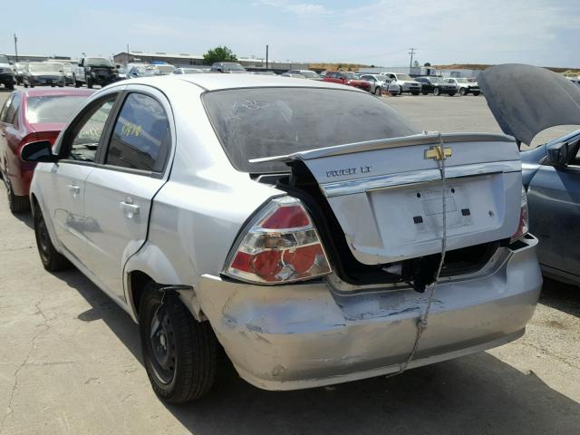 KL1TD5DE1BB181077 - 2011 CHEVROLET AVEO LS SILVER photo 3