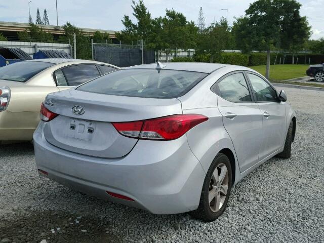 KMHDH4AE8CU305153 - 2012 HYUNDAI ELANTRA GL SILVER photo 4