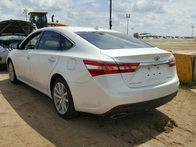 4T1BK1EB7EU097860 - 2014 TOYOTA AVALON BAS WHITE photo 3