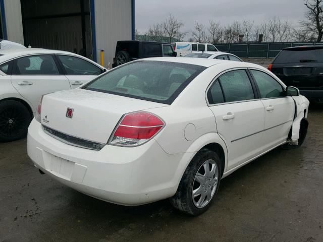 1G8ZS57N78F131249 - 2008 SATURN AURA XE WHITE photo 4