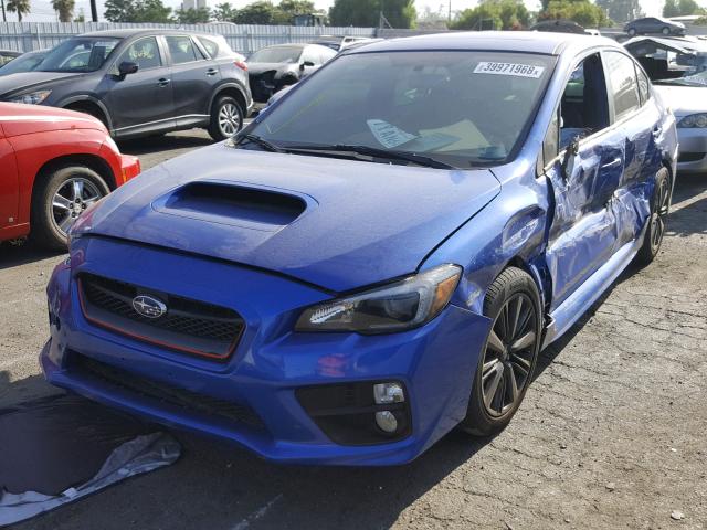 JF1VA1D61F9813719 - 2015 SUBARU WRX PREMIU BLUE photo 2