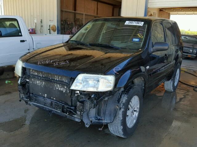 4M2YU56Z26KJ13224 - 2006 MERCURY MARINER BLACK photo 2