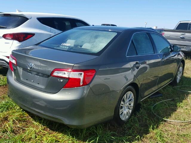 4T4BF1FK4ER358841 - 2014 TOYOTA CAMRY L GRAY photo 4