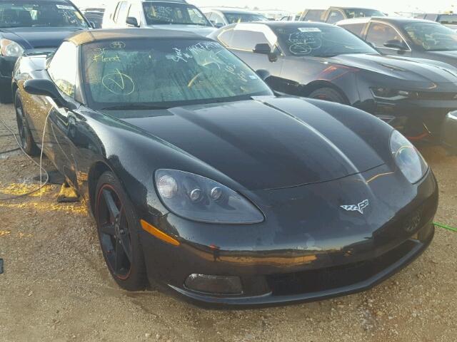 1G1YG3DW5C5104689 - 2012 CHEVROLET CORVETTE BLACK photo 1