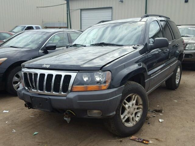 1J4GW48N62C129666 - 2002 JEEP GRAND CHER BLACK photo 2