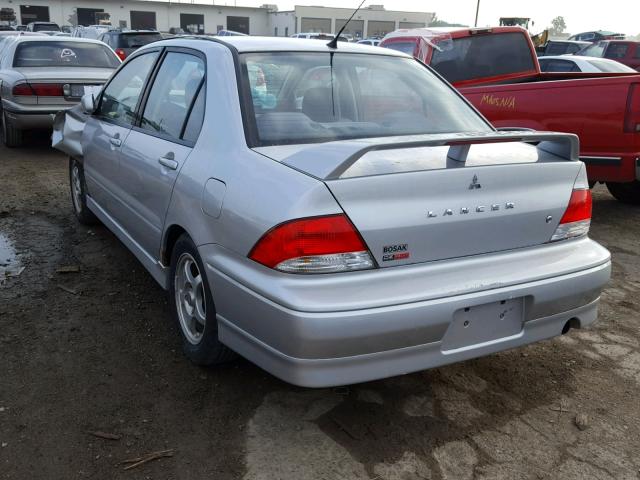 JA3AJ86E33U043312 - 2003 MITSUBISHI LANCER OZ SILVER photo 3