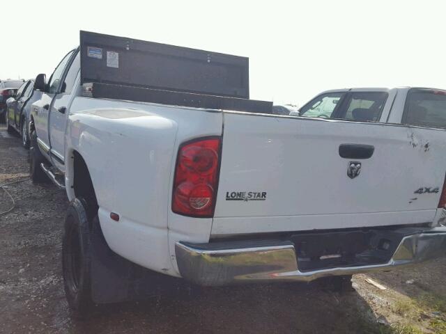 3D7MX48A67G842161 - 2007 DODGE RAM 3500 S WHITE photo 3