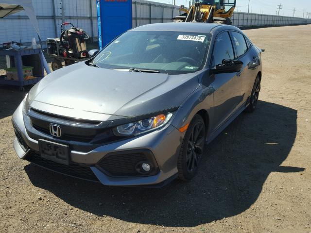 SHHFK7G45JU202985 - 2018 HONDA CIVIC SPOR GRAY photo 2