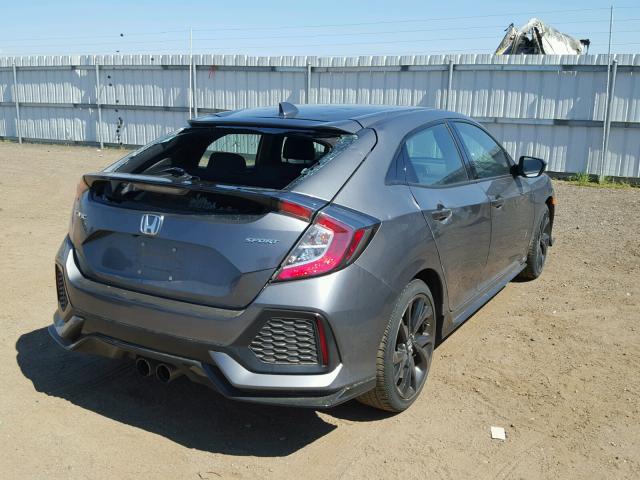 SHHFK7G45JU202985 - 2018 HONDA CIVIC SPOR GRAY photo 4