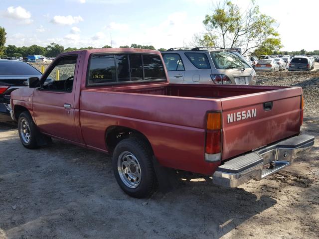 1N6SD11S0NC330226 - 1992 NISSAN TRUCK SHOR RED photo 3