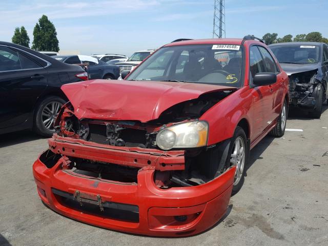 JF1GG65544H819110 - 2004 SUBARU IMPREZA TS RED photo 2