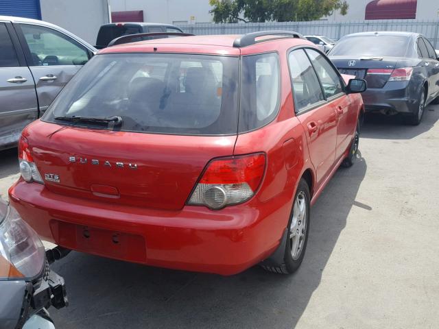 JF1GG65544H819110 - 2004 SUBARU IMPREZA TS RED photo 4