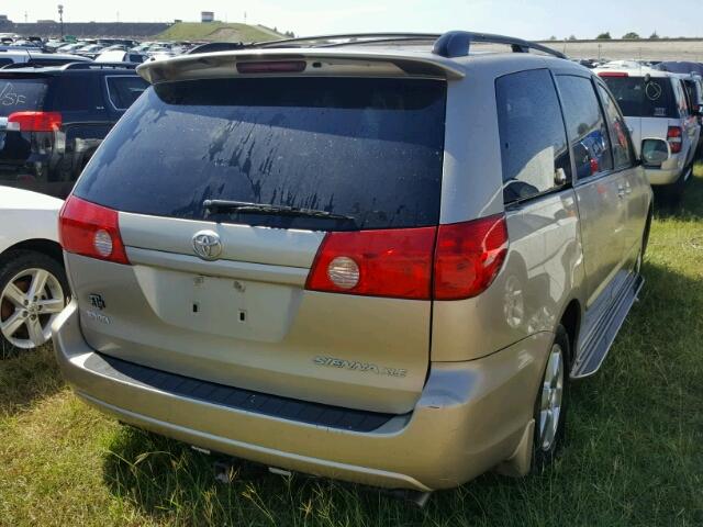 5TDZK22CX8S119039 - 2008 TOYOTA SIENNA TAN photo 4