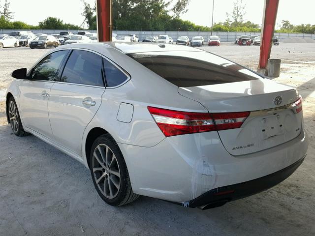 4T1BK1EB3FU170711 - 2015 TOYOTA AVALON XLE WHITE photo 3