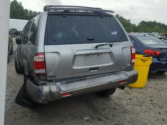 JN8DR07Y11W512422 - 2001 NISSAN PATHFINDER SILVER photo 3