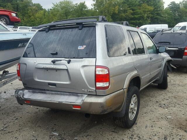 JN8DR07Y11W512422 - 2001 NISSAN PATHFINDER SILVER photo 4