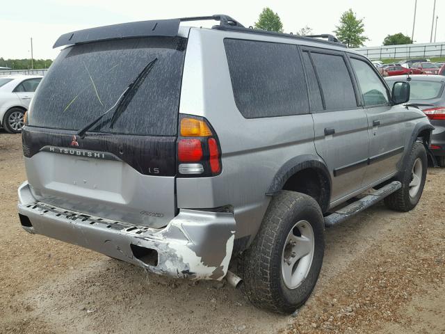 JA4MT31H9YP042713 - 2000 MITSUBISHI MONTERO SP SILVER photo 4