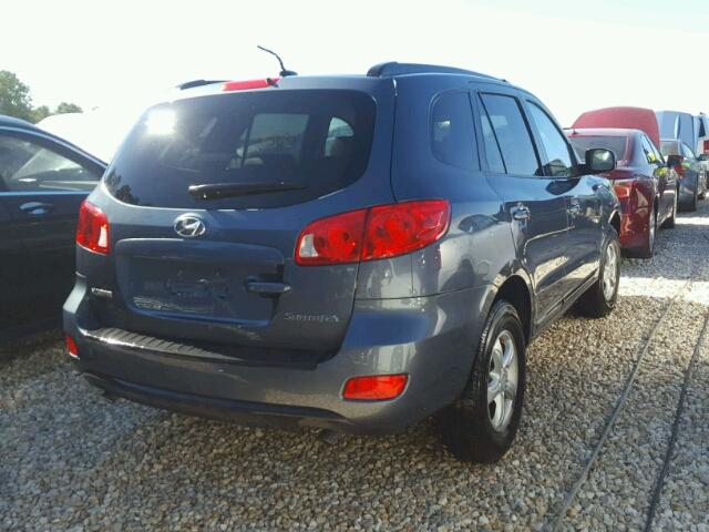 5NMSG13D88H137322 - 2008 HYUNDAI SANTA FE G GRAY photo 4