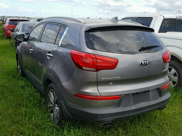 KNDPC3A6XE7587218 - 2014 KIA SPORTAGE S GRAY photo 3