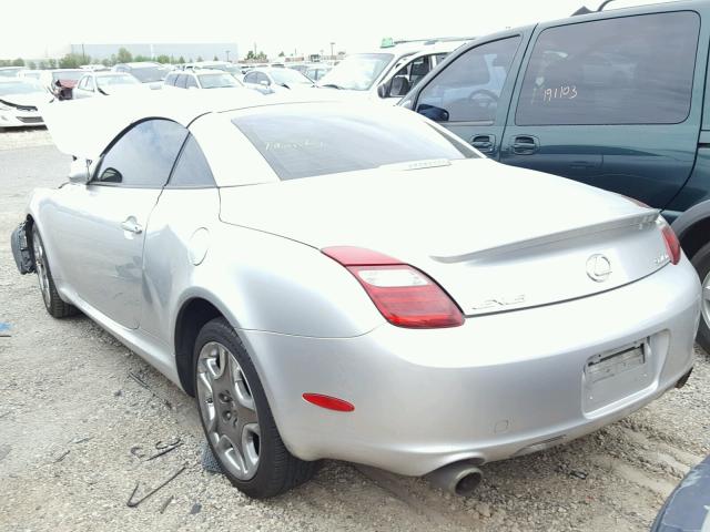 JTHFN48Y069003822 - 2006 LEXUS SC 430 SILVER photo 3