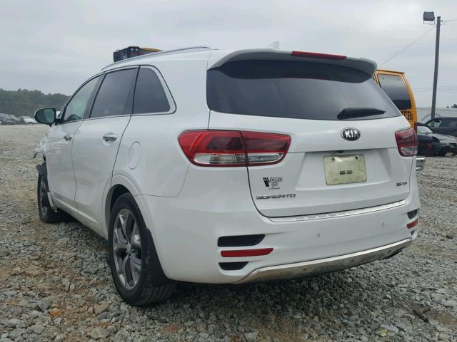 5XYPK4A58GG151361 - 2016 KIA SORENTO SX WHITE photo 3