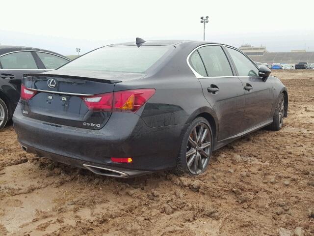 JTHBE1BL4FA013777 - 2015 LEXUS GS BLACK photo 4