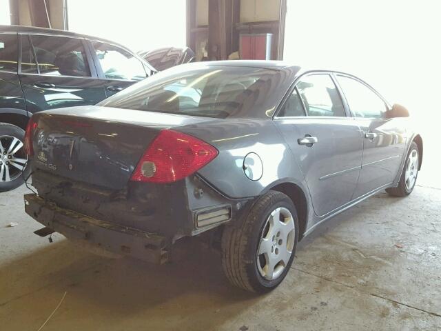 1G2ZF58B874174608 - 2007 PONTIAC G6 VALUE L GRAY photo 4