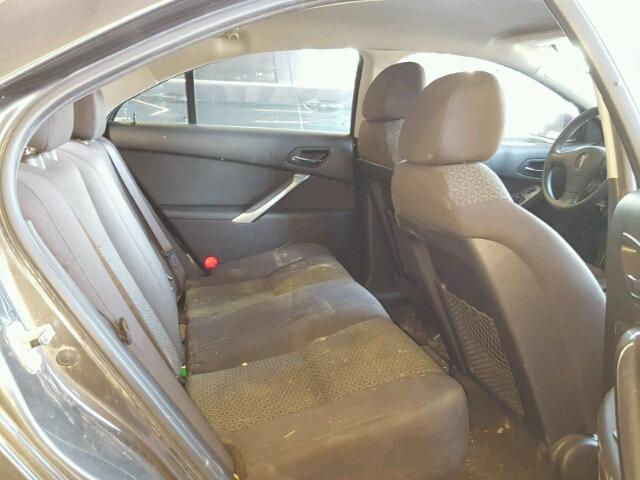 1G2ZF58B874174608 - 2007 PONTIAC G6 VALUE L GRAY photo 6