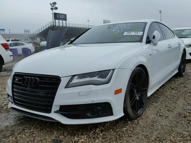 WAUW2AFC9EN164155 - 2014 AUDI S7 WHITE photo 2