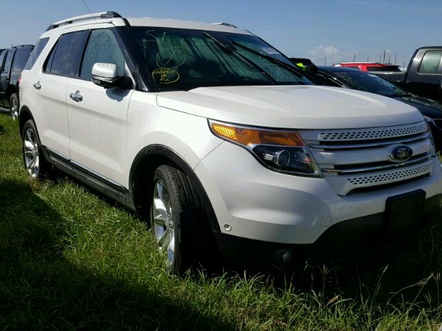 1FM5K7F88DGB47441 - 2013 FORD EXPLORER WHITE photo 1