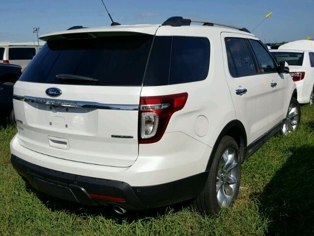 1FM5K7F88DGB47441 - 2013 FORD EXPLORER WHITE photo 4