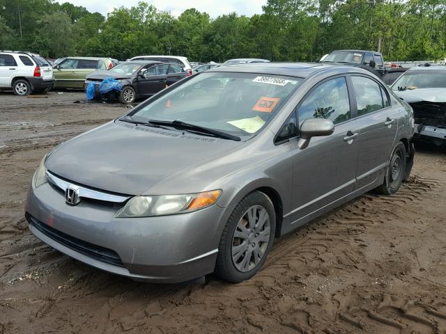 1HGFA16968L046740 - 2008 HONDA CIVIC EXL SILVER photo 2