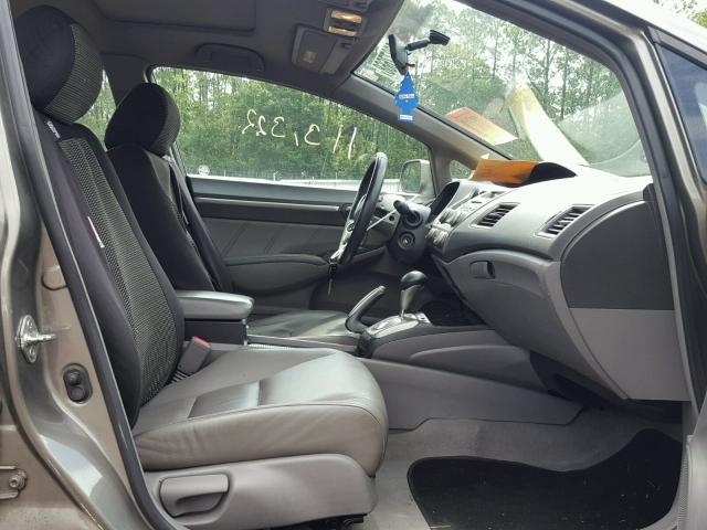 1HGFA16968L046740 - 2008 HONDA CIVIC EXL SILVER photo 5