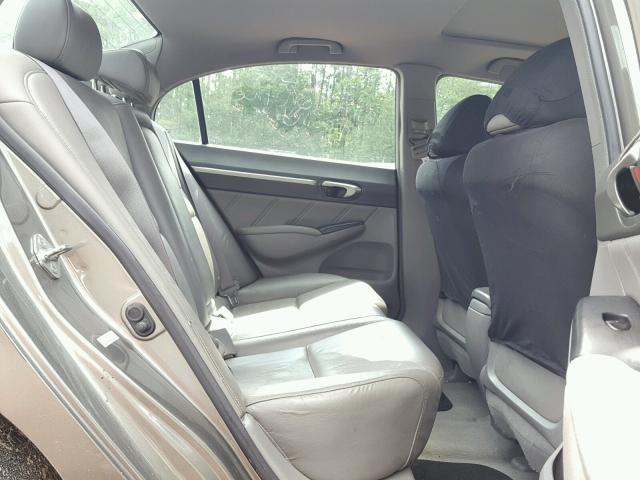 1HGFA16968L046740 - 2008 HONDA CIVIC EXL SILVER photo 6