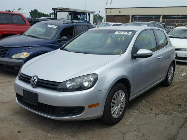 WVWBA7AJ5AW276582 - 2010 VOLKSWAGEN GOLF SILVER photo 2