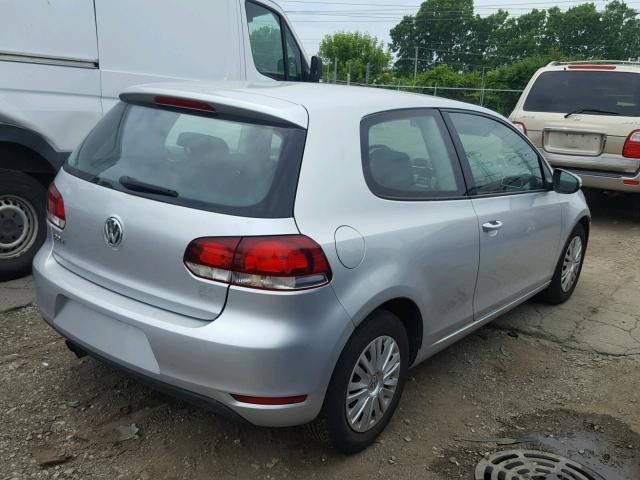 WVWBA7AJ5AW276582 - 2010 VOLKSWAGEN GOLF SILVER photo 4