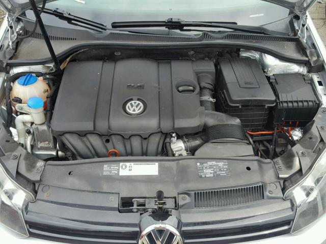 WVWBA7AJ5AW276582 - 2010 VOLKSWAGEN GOLF SILVER photo 7