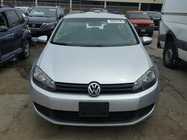 WVWBA7AJ5AW276582 - 2010 VOLKSWAGEN GOLF SILVER photo 9
