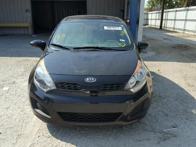 KNADM5A36C6094458 - 2012 KIA RIO BLACK photo 10