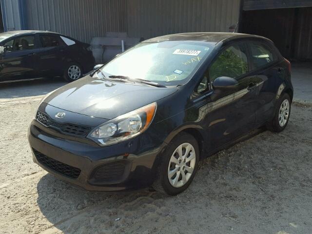 KNADM5A36C6094458 - 2012 KIA RIO BLACK photo 2