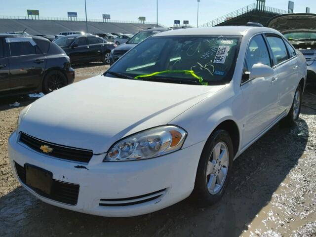 2G1WT55N289176173 - 2008 CHEVROLET IMPALA WHITE photo 2