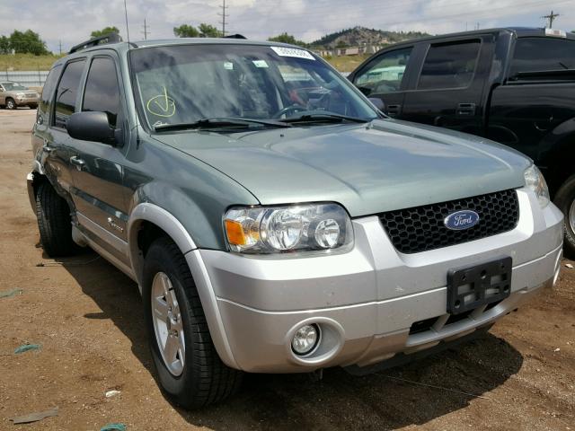 1FMCU49H77KB80203 - 2007 FORD ESCAPE HEV GREEN photo 1